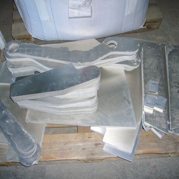 Beispiele aus der Lohnfertigung der ATECH GmbH in Chemnitz - Wasserstrahlschneiden in Lohnfertigung und Anlagenbau